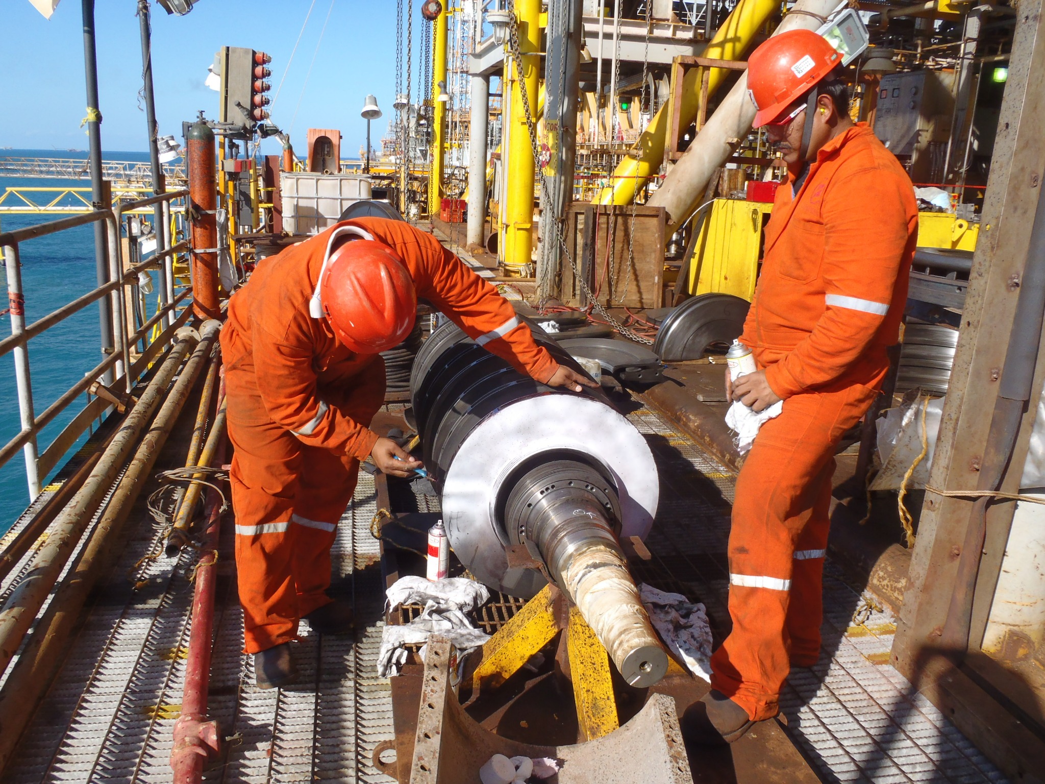 Rotor inspection offshore